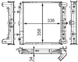 Hella 8MK376714291 - RADIA PORSCHE 911 (996) BOXTER (986) 2.5/S3.2 (MODULO IZDO.)