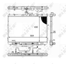 NRF 59043 - RADIA KIA CARENS II 2.0 CRDI (02>9/06) AUT