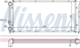 Nissens 65236 - RADIADOR VOLKSWAGEN PASSAT B3(3A.35