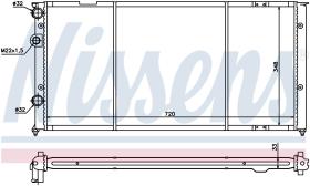 Nissens 652491 - RADIADOR VOLKSWAGEN PASSAT B3(3A.35