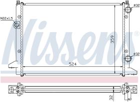 Nissens 65253 - RADIADOR VOLKSWAGEN PASSAT B4(3A.35