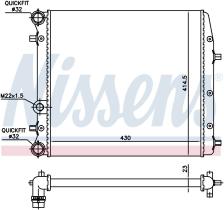 Nissens 652691 - RADIADOR SEAT CORDOBA(6L)(02-)1.2 I