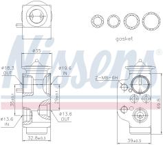 Nissens 999320 - VALVULA EXPANSION PORSCHE CAYENNE(9