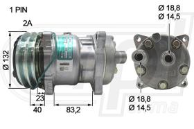 RPL QUALITY APCOSD0507 - SANDEN SD7H15 6632/4521 24V HORIZ/ROTALOCK 2A