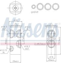 Nissens 999353 - VALVULA EXPANSION TOYOTA LAND CRUIS