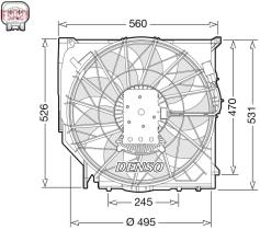 Denso DER05008 - VENTI BMW X3 2.0D/3.0D (03-11)