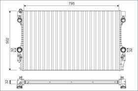 Valeo 701126 - RADIA PORSCHE PANAMERA 3.0/3.0HYBRID/3.0TDI/3.6/4.8+/-A