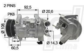 RPL QUALITY APCOCI0071 - COMPR CITROEN BERLINGO/ PEUGEOT 3008/5008 (18>)