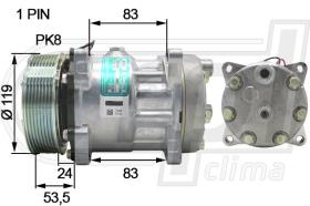 RPL QUALITY APCOSD0763 - COMPR SANDEN SD7H15 PK8 12V