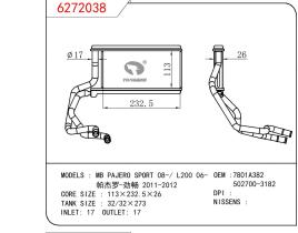 CASSELIN 6272038 - CALEF MITSUBISHI L200/MONTERO SPORT (05>15)