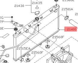 VETHY 214109F600 - RADIA NISSAN PRIMERA P11 1.8 16V