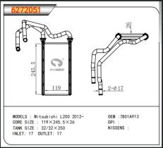 TONGSHI 6272051 - CALEF MITSUBISHI MONTERO SPORT/SUBARU