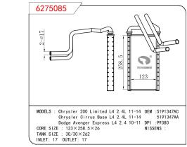 CASSELIN 6275085 - CALEF JEEP COMPASS/PATRIOT (06-)CHRYSLER SEBRING (07>)